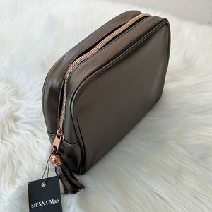 Bronze Rose Gold Makeup Bag